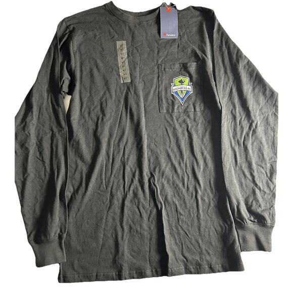 Fanatics Other - Seattle Sounders MLS Soccer Men’s Medium Tall Long Sleeve Shirt Black New‎